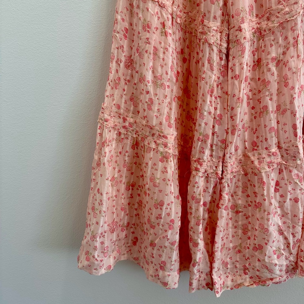 Free People Pink Floral Emmaline Pants - Picture 6 of 7